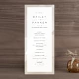"Gossamer" - Wedding Programs in Sandstone by Kate Ahn - Front