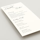 "Macaron" - Wedding Programs in Snow by Nicoletta Savod - Detail