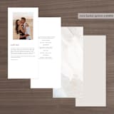 "Neutrality" - Wedding Programs in Cream by Hooray Creative - Back of Card Options