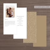 "Left Stack" - Wedding Programs in Vanilla by Alethea and Ruth - Back of Card Options