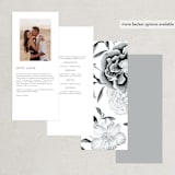 "la noce" - Wedding Programs in Ink by Design Lotus - Back of Card Options