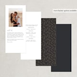 "Eternal Love" - Wedding Programs in Dark Chocolate by Laura Bolter - Back of Card Options
