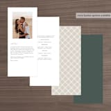 "Vista" - Wedding Programs in Forest by Melanie Severin - Back of Card Options