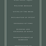 "Vista" - Wedding Programs in Forest by Melanie Severin - Detail