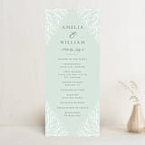 "Fairy Forest" - Wedding Programs in Sage by Kristen Knechtel - Front