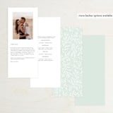 "Fairy Forest" - Wedding Programs in Sage by Kristen Knechtel - Back of Card Options