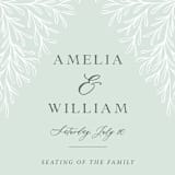 "Fairy Forest" - Wedding Programs in Sage by Kristen Knechtel - Detail