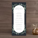 "Vintage Botanicals" - Wedding Programs in Sage by GeekInk Design - Front