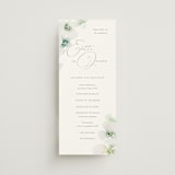 "Whispered" - Wedding Programs in Springtime by Design Lotus - Front