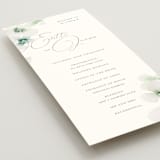 "Whispered" - Wedding Programs in Springtime by Design Lotus - Detail