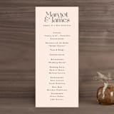 "SoHo" - Wedding Programs in Blush by Hudson meet Rose - Front
