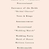 "SoHo" - Wedding Programs in Blush by Hudson meet Rose - Detail