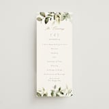 "Lovely" - Wedding Programs in Moss by Petra Kern - Front
