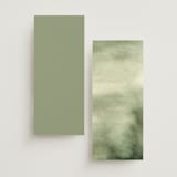 "Lovely" - Wedding Programs in Moss by Petra Kern - Back of Card Options