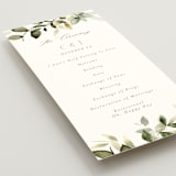 "Lovely" - Wedding Programs in Moss by Petra Kern - Detail