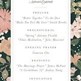 "Garden at Blue Hill" - Wedding Programs in Meadow by Jennifer Wick - Detail