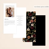 "Falling In Love" - Wedding Programs in Harvest by Susan Moyal - Back of Card Options