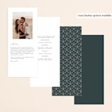 "Arched Pampas" - Wedding Programs in Basil by Kaydi Bishop - Back of Card Options