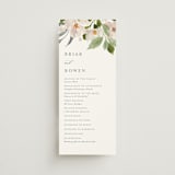 "petal toss" - Wedding Programs in Cream by Angela Marzuki - Front