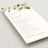 "petal toss" - Wedding Programs in Cream by Angela Marzuki - Detail