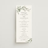 "Carolina" - Wedding Programs in Meadow by Melanie Kosuge - Front