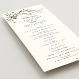 "Carolina" - Wedding Programs in Meadow by Melanie Kosuge - Detail