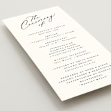 "Beautifully Scripted" - Wedding Programs in Pearl by Hooray Creative - Detail