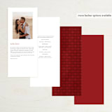 "wispy" - Wedding Programs in Sienna by Angela Marzuki - Back of Card Options