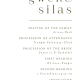 "wispy" - Wedding Programs in Sienna by Angela Marzuki - Detail