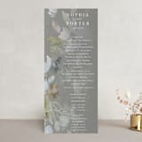 "Spring Dash" - Wedding Programs in Pewter by Grace Kreinbrink - Front