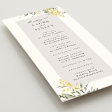 "mimosa" - Wedding Programs in Dandelion by Everett Paper Goods - Detail