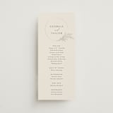 "Etched Frame" - Wedding Programs in Eggshell by Robert and Stella - Front