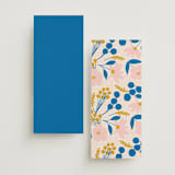 "Blossoms Abound" - Wedding Programs in Cobalt by Genna Blackburn - Back of Card Options