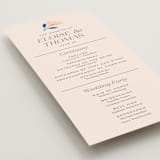 "Blossoms Abound" - Wedding Programs in Cobalt by Genna Blackburn - Detail