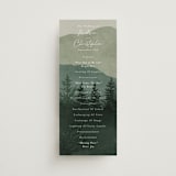"The Forest" - Wedding Programs in Jade by Elly - Front