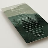 "The Forest" - Wedding Programs in Jade by Elly - Detail