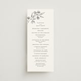 "Monogrammed" - Wedding Programs in Ebony by Chris Griffith - Front