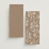 "Monogrammed" - Wedding Programs in Taupe by Chris Griffith - Back of Card Options
