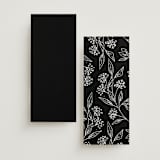 "Monogrammed" - Wedding Programs in Ebony by Chris Griffith - Back of Card Options