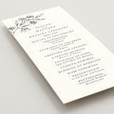 "Monogrammed" - Wedding Programs in Ebony by Chris Griffith - Detail