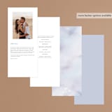 "Bright" - Wedding Programs in Summer by Leah Bisch - Back of Card Options