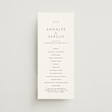 "Rhythmic" - Wedding Programs in Simply White by Jennifer Postorino - Front