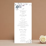 "Violet Cascade" - Wedding Programs in Violet by Nicoletta Savod - Front