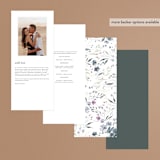 "Violet Cascade" - Wedding Programs in Violet by Nicoletta Savod - Back of Card Options