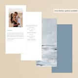 "Water's Edge" - Wedding Programs in Cloud by Nicoletta Savod - Back of Card Options