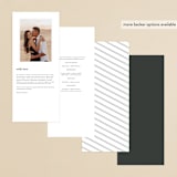 "Pearl" - Wedding Programs in Chantilly by Jessica Williams - Back of Card Options
