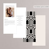 "view to behold" - Wedding Programs in Onyx by letterfix - Back of Card Options