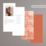 "Moroccan Jewel" - Wedding Programs in Sepia Sunset by Zhay Smith - Back of Card Options