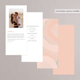 "Marbled Arch" - Wedding Programs in Peach by Anna Elder - Back of Card Options