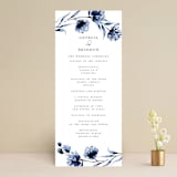"A Wedding Watercolor" - Wedding Programs in Cornflower by Chris Griffith - Front